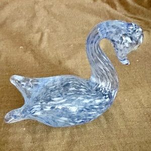 NEW MURANO GLASS ABSTRACT DUCK. MADE IN MURANO,ITALY.